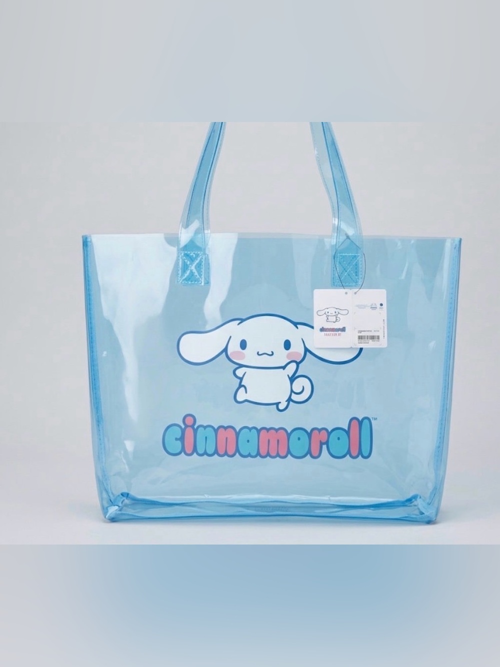 NWT Cinnamoroll x Forever 21 Blue Clear Tote Bag - Sanrio Limited Edition